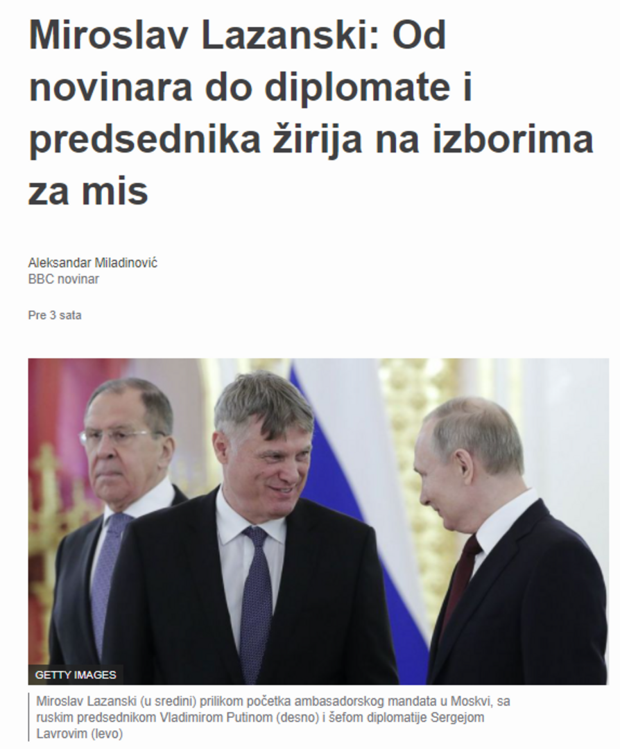 Tekst o Lazanskom redakcije BBC-a na srpskom izazvao buru u regionu - slika 1